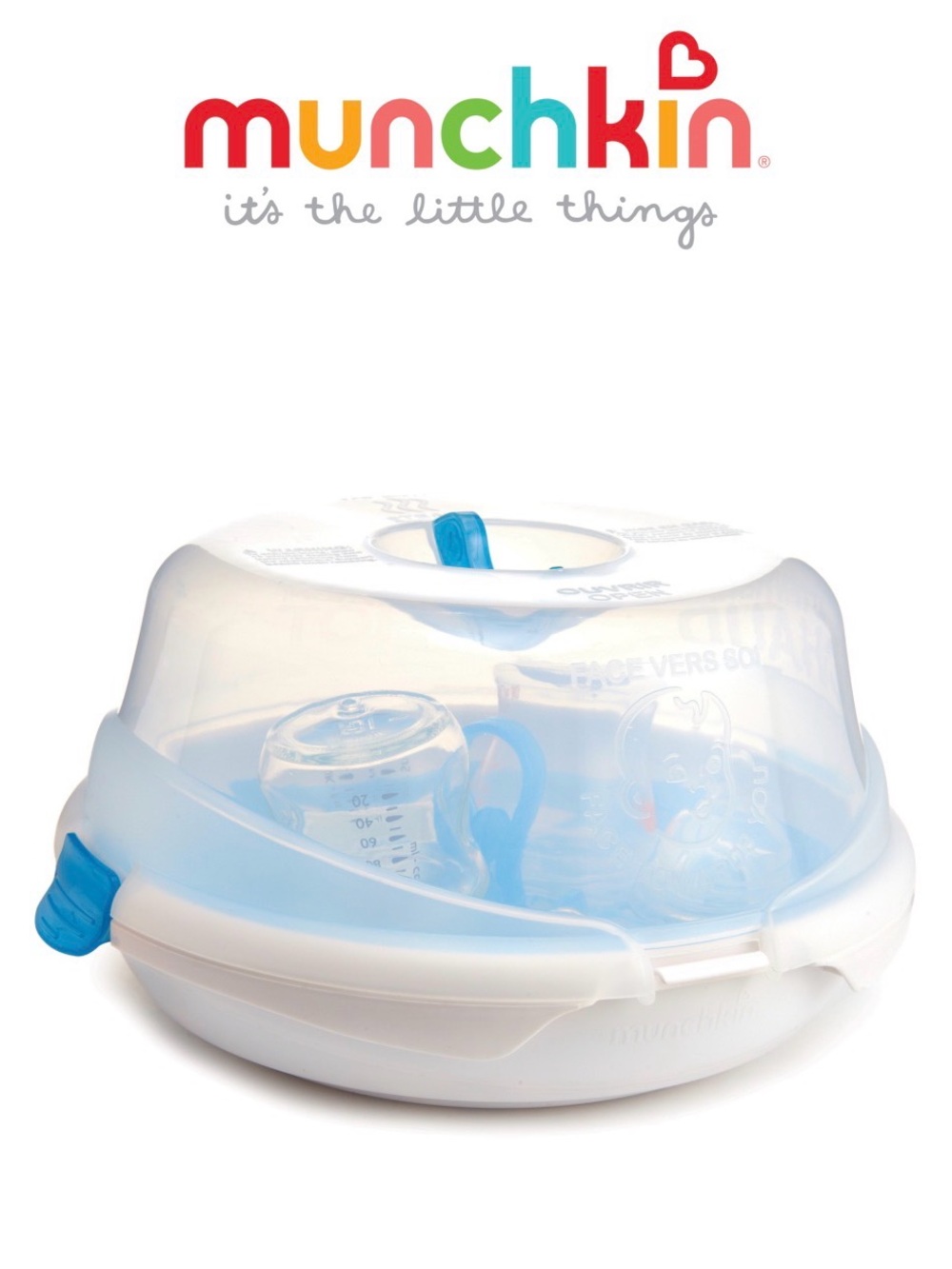 Munchkin Microwave Sterilizer - White & Blue